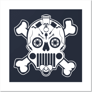 Sugar Skull Jeep Baby Badge Posters and Art